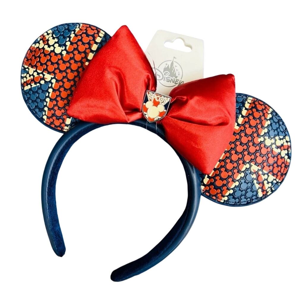 2025 Disney Parks Epcot World Showcase United Kingdom Mickey Ears Headband NWT